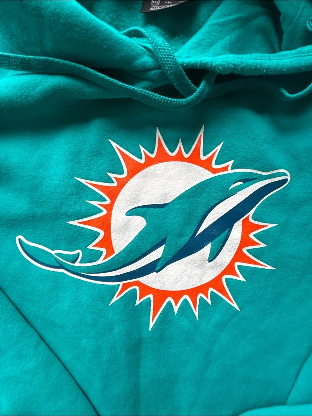 Nike NFL Miami Dolphins Teal Pullover Hoodie XXL - Picture 2 of 4